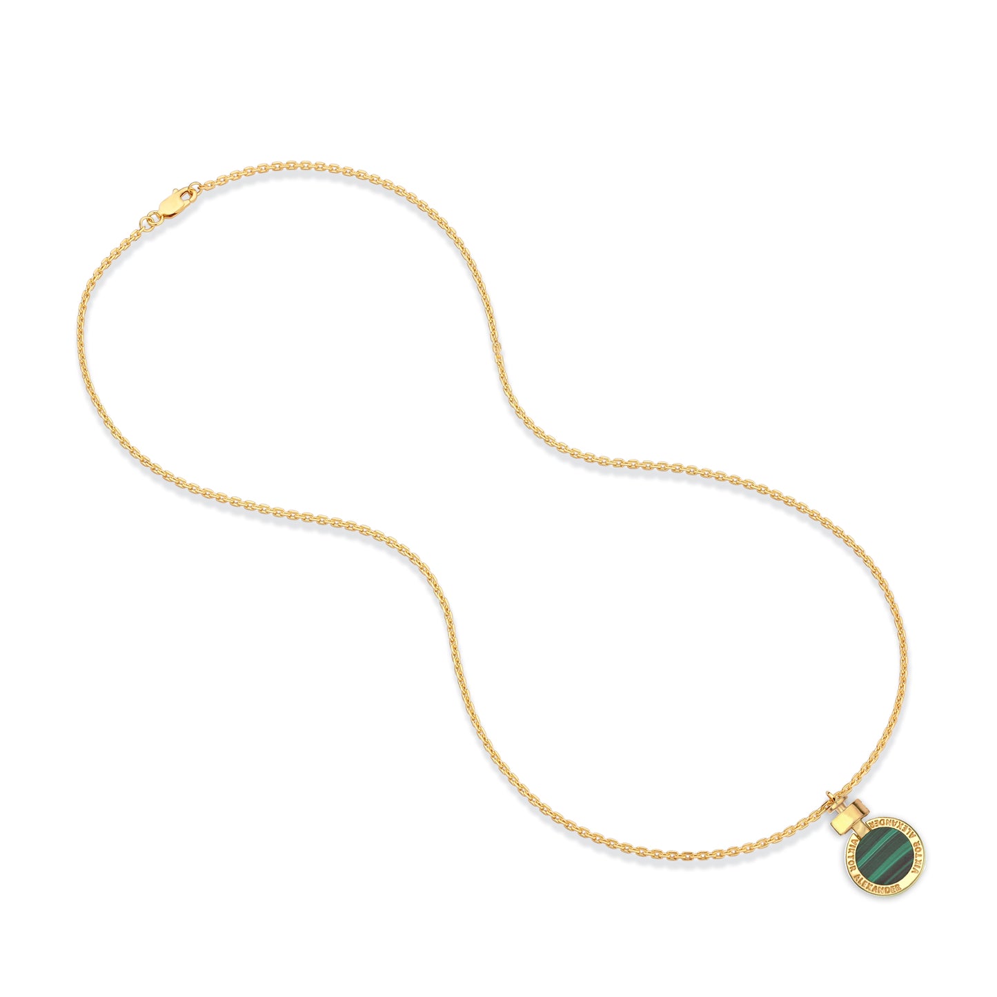 1889 Malachite 18-carat Gold Necklace