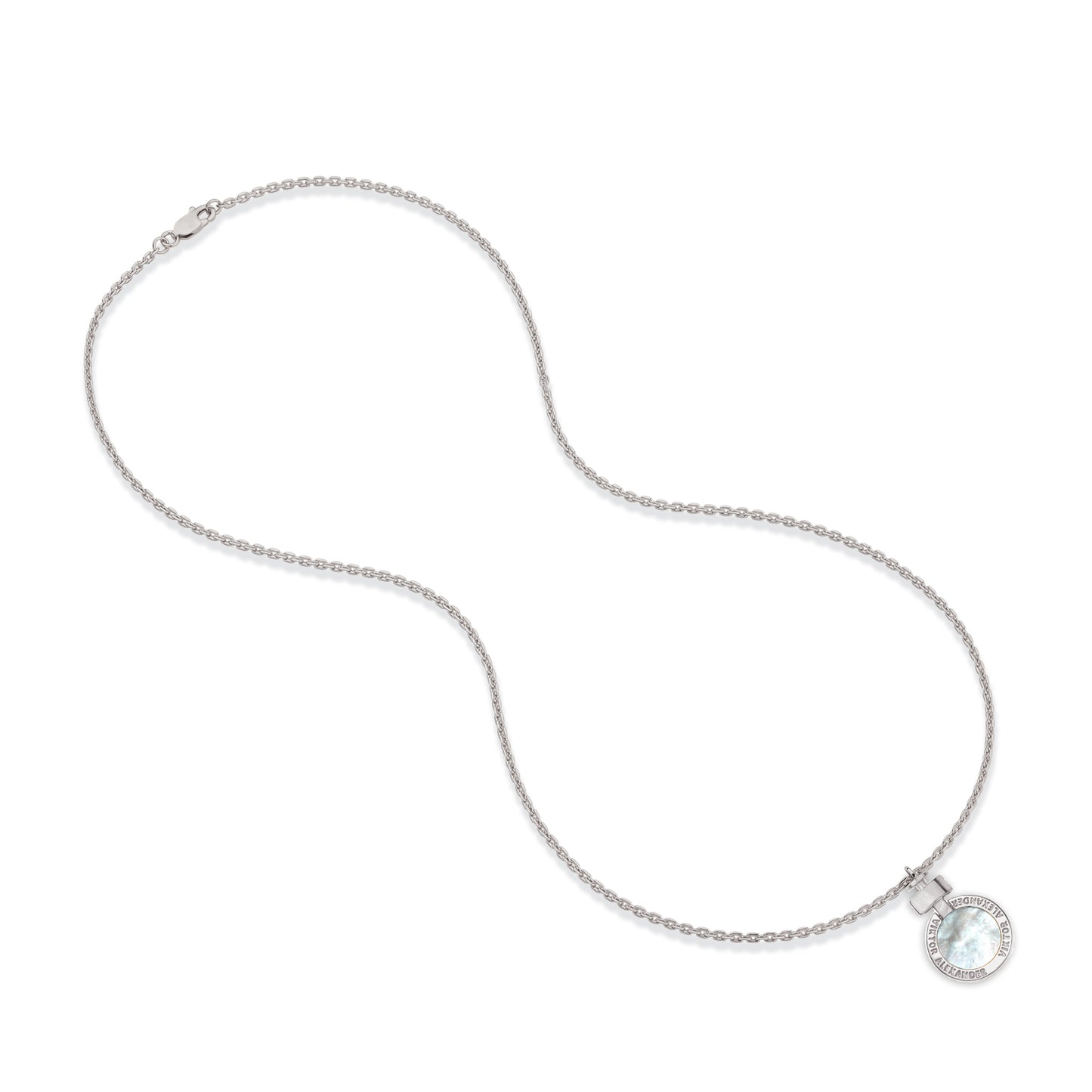 1889 Mother of Pearl 925 Silver Necklace