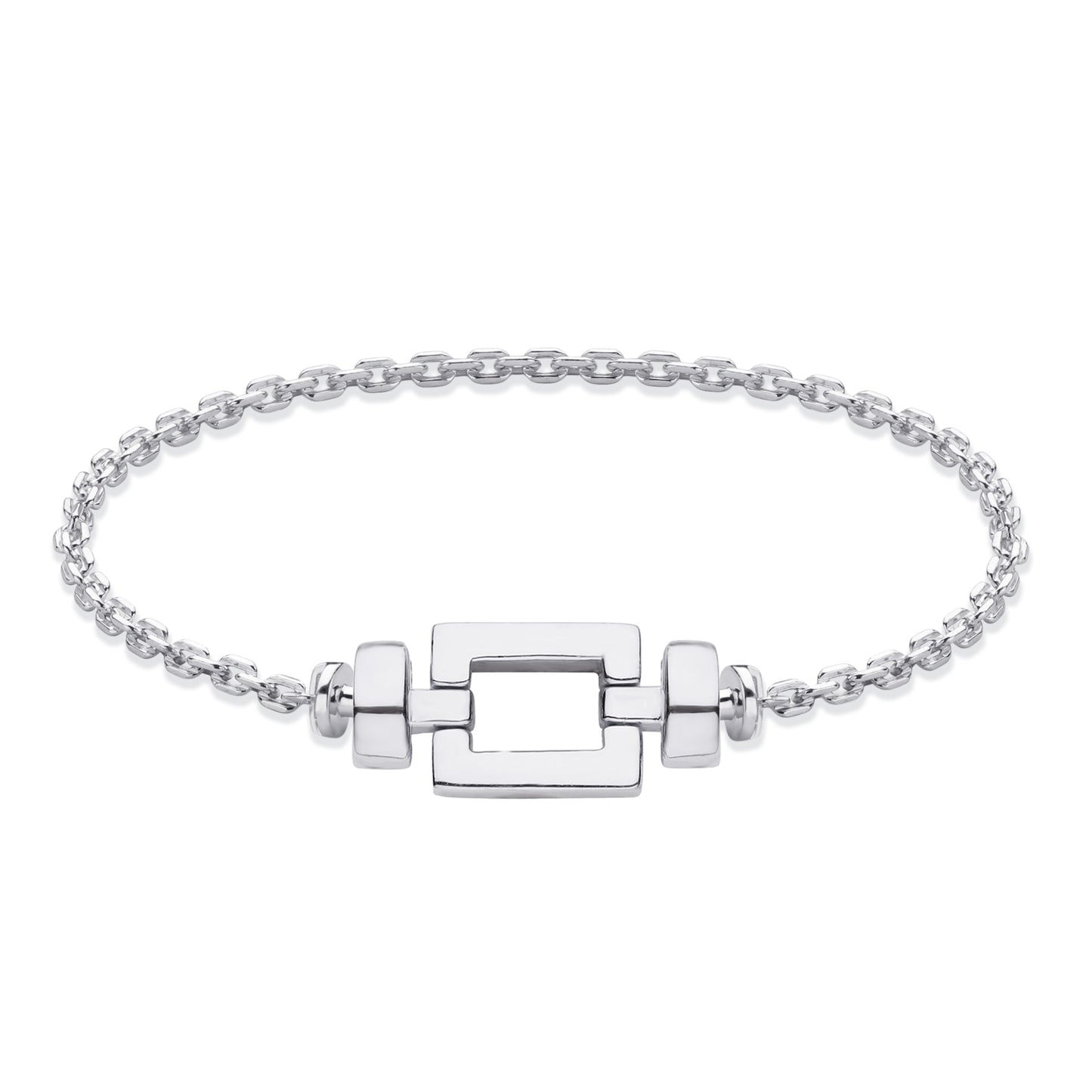 Opus Classic 925 Silver Chain Link Bracelet