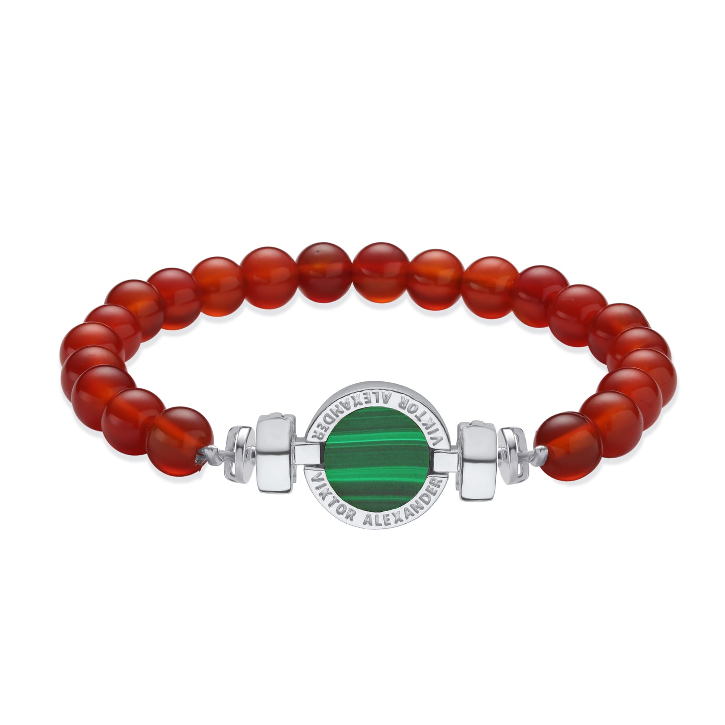 1889 Malachite 925 Silver Gemstone Bracelets