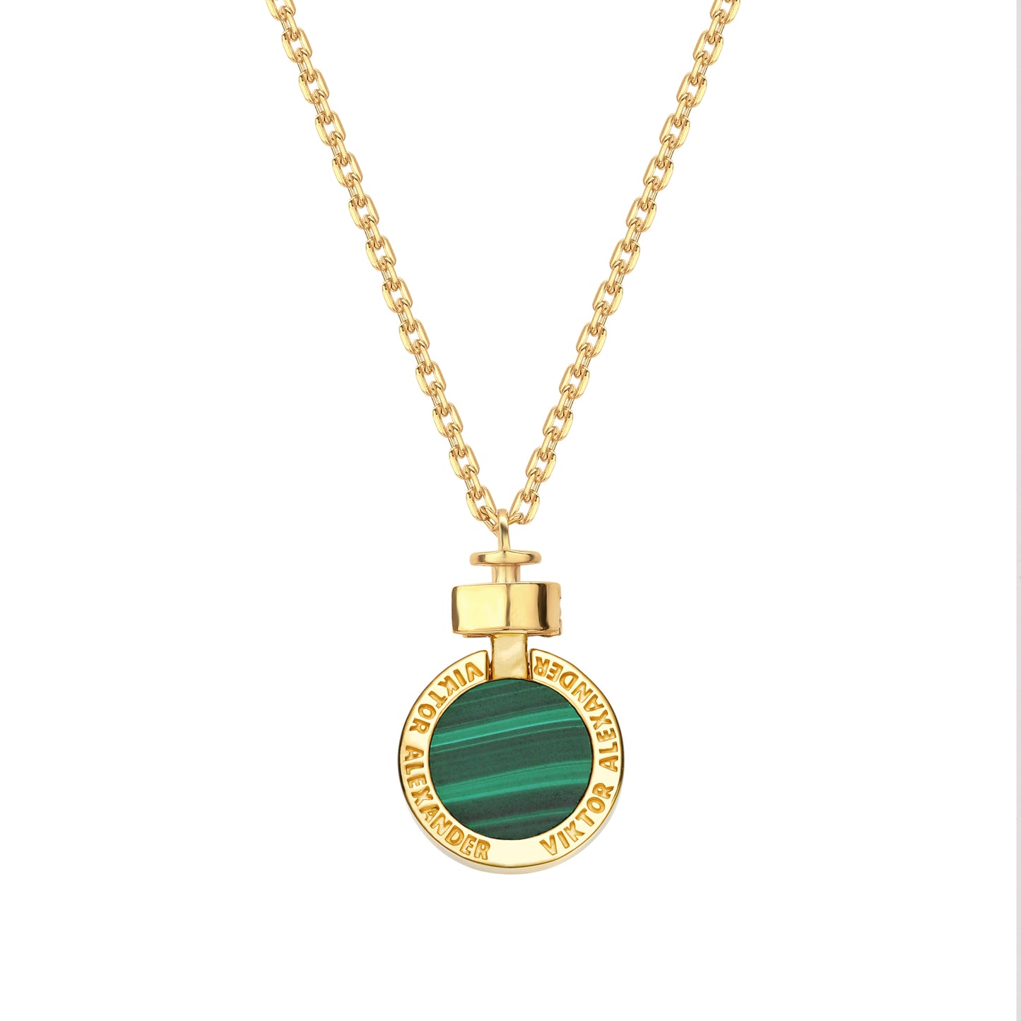 1889 Malachite 18-carat Gold Necklace