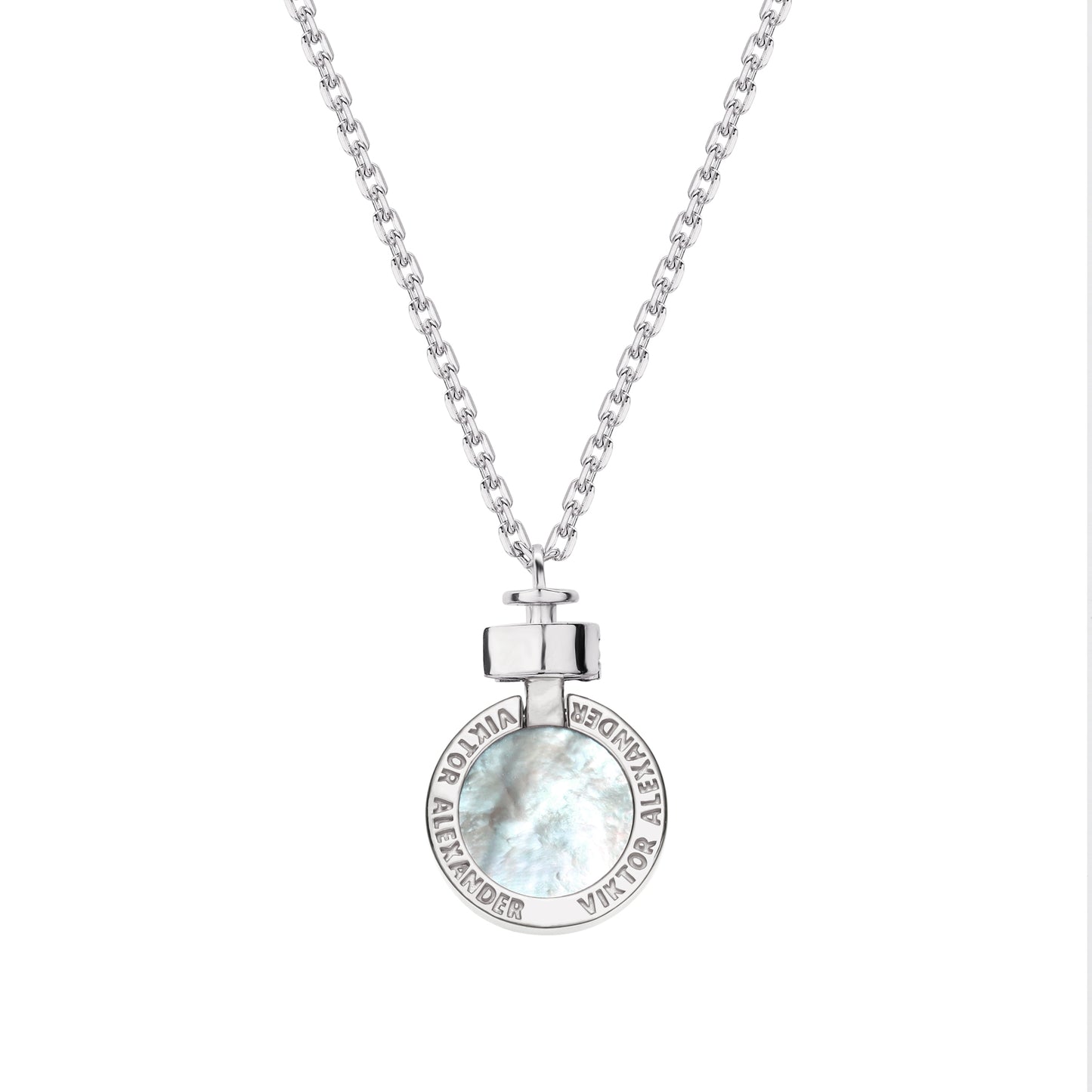 1889 Mother of Pearl 925 Silver Necklace