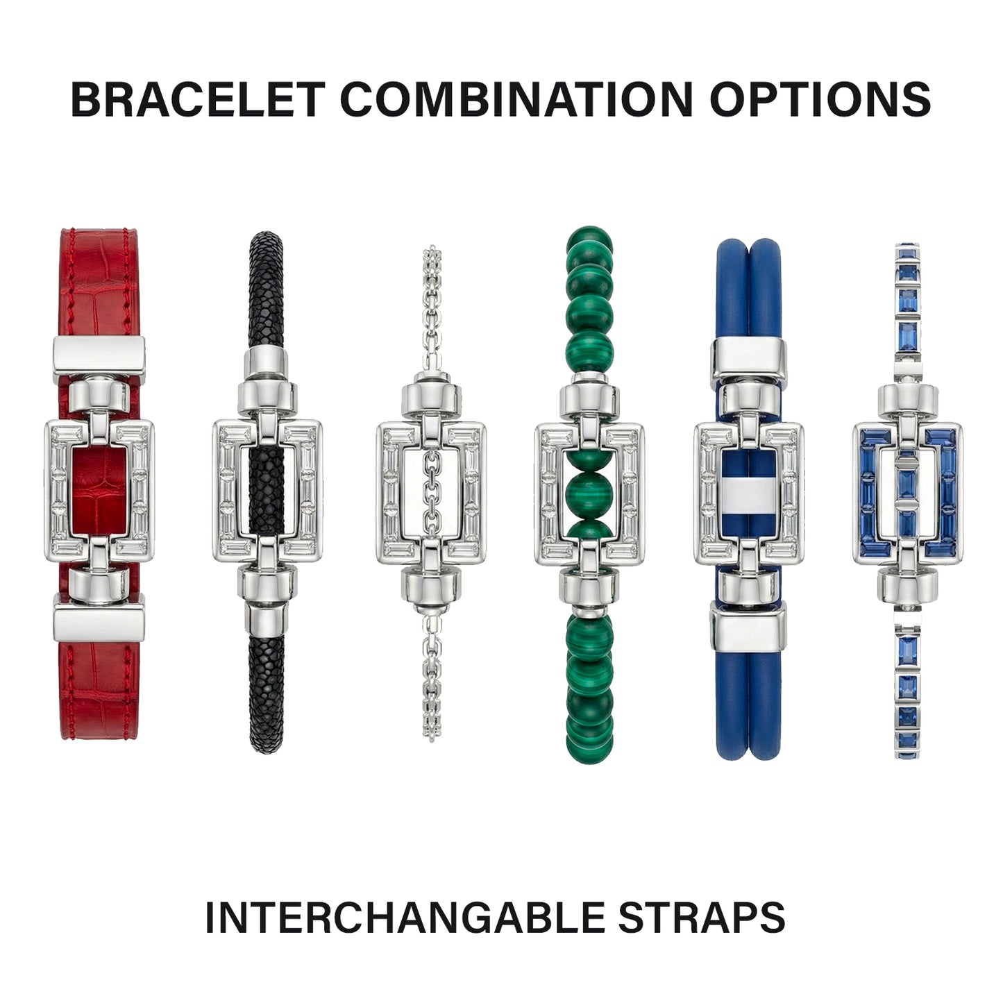 Magnum Opus XL Platinum Baguette Diamonds Link Bracelet