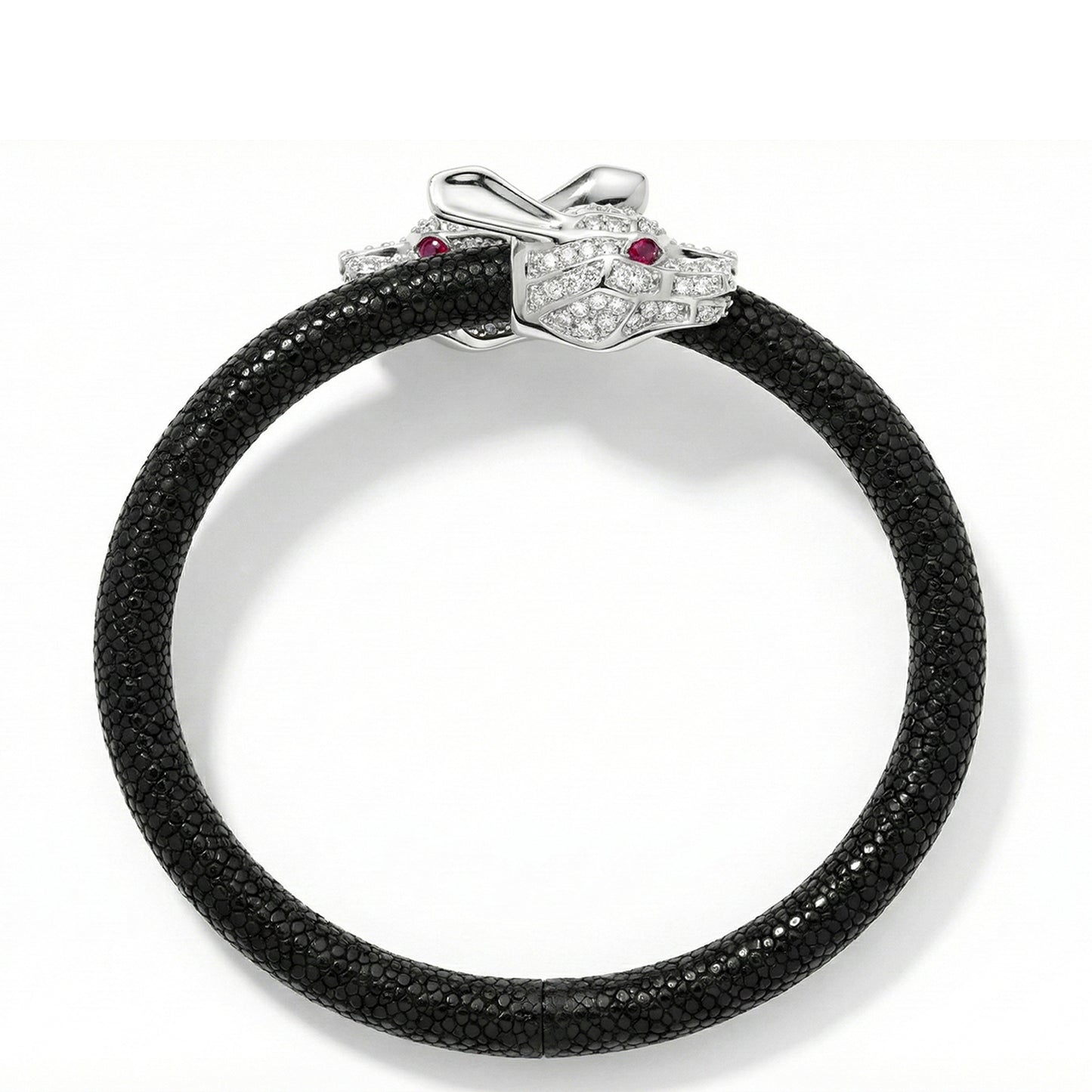 Lepus X 925 White Sapphire Eternity X Stingray Bracelet