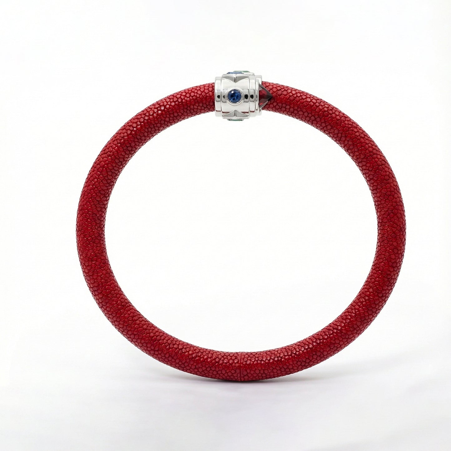 Eternity 925 Garnet & Fancy Sapphire Stingray Bracelet