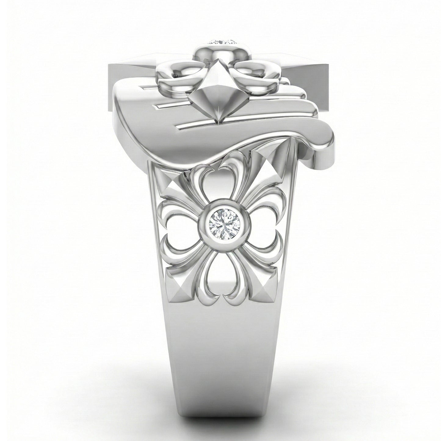 FDL01 Angel Wings Platinum PT950 Men’s Ring
