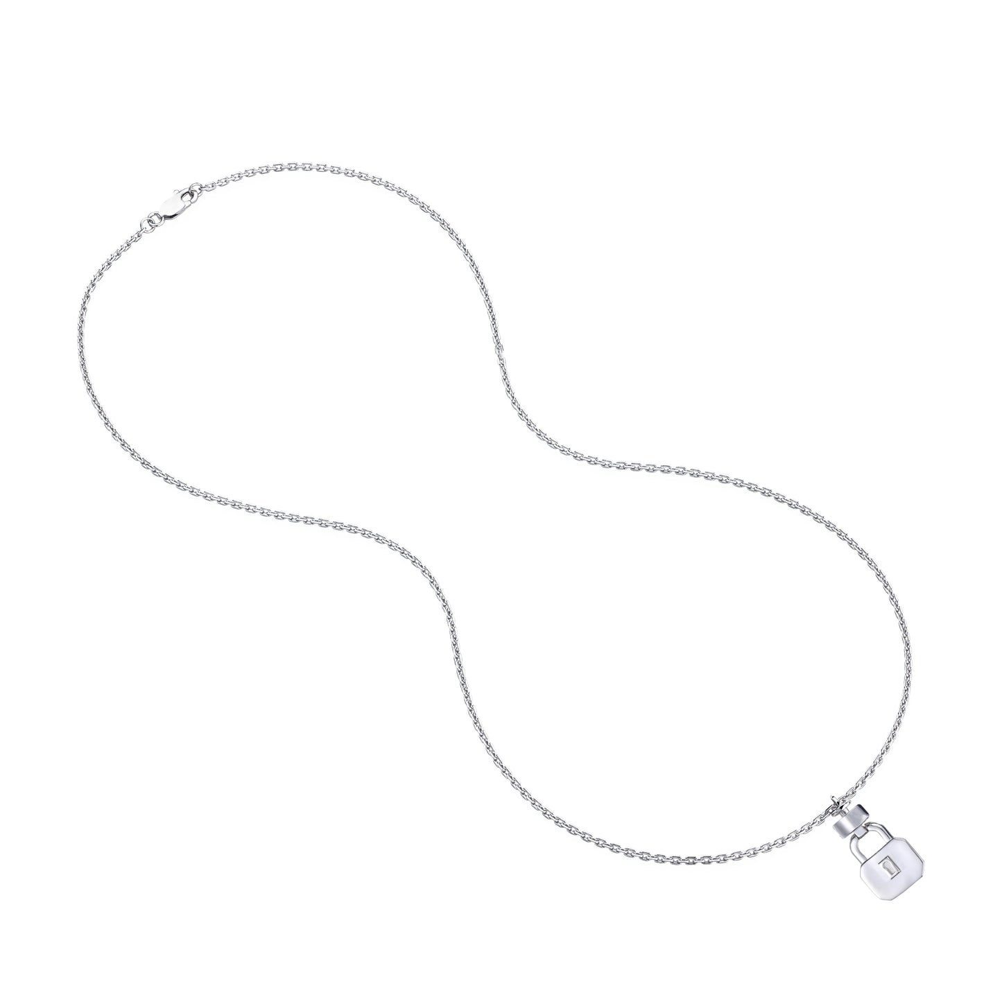 1889年製マザーオブパール925シルバーネックレス