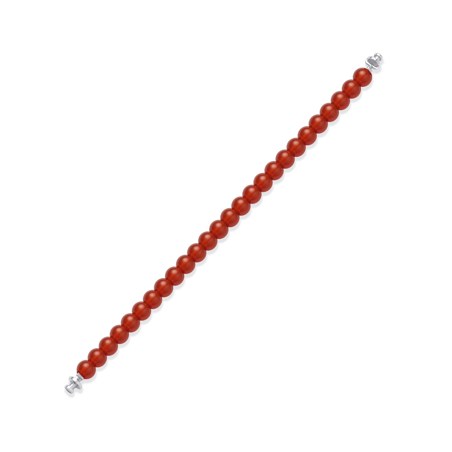 Regalia 6mm Carnelian 925 Silver Link