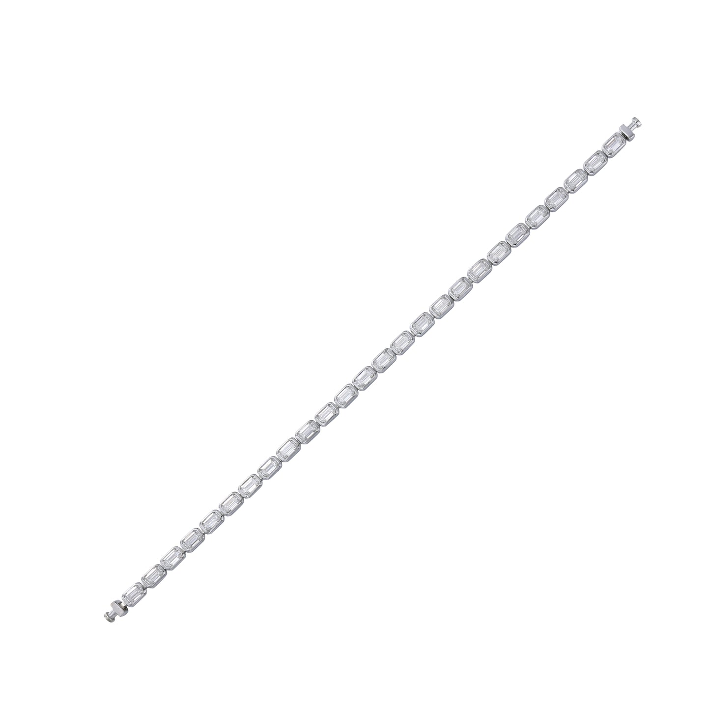 Regalia Platinum PT950 Octagon Diamond Eternity Bracelet