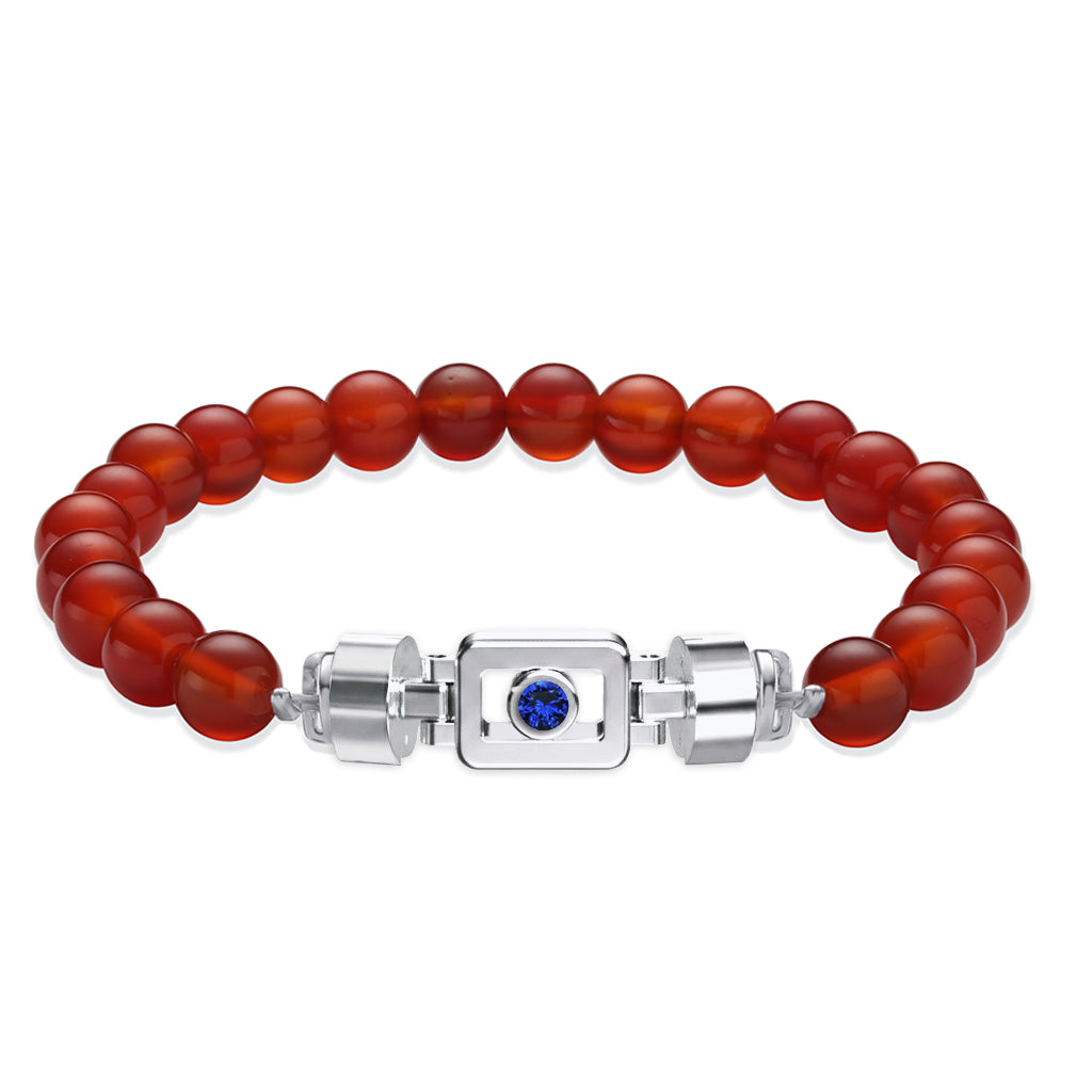 Blue Sapphire 925 Silver with Gemstone XOXO Bracelet
