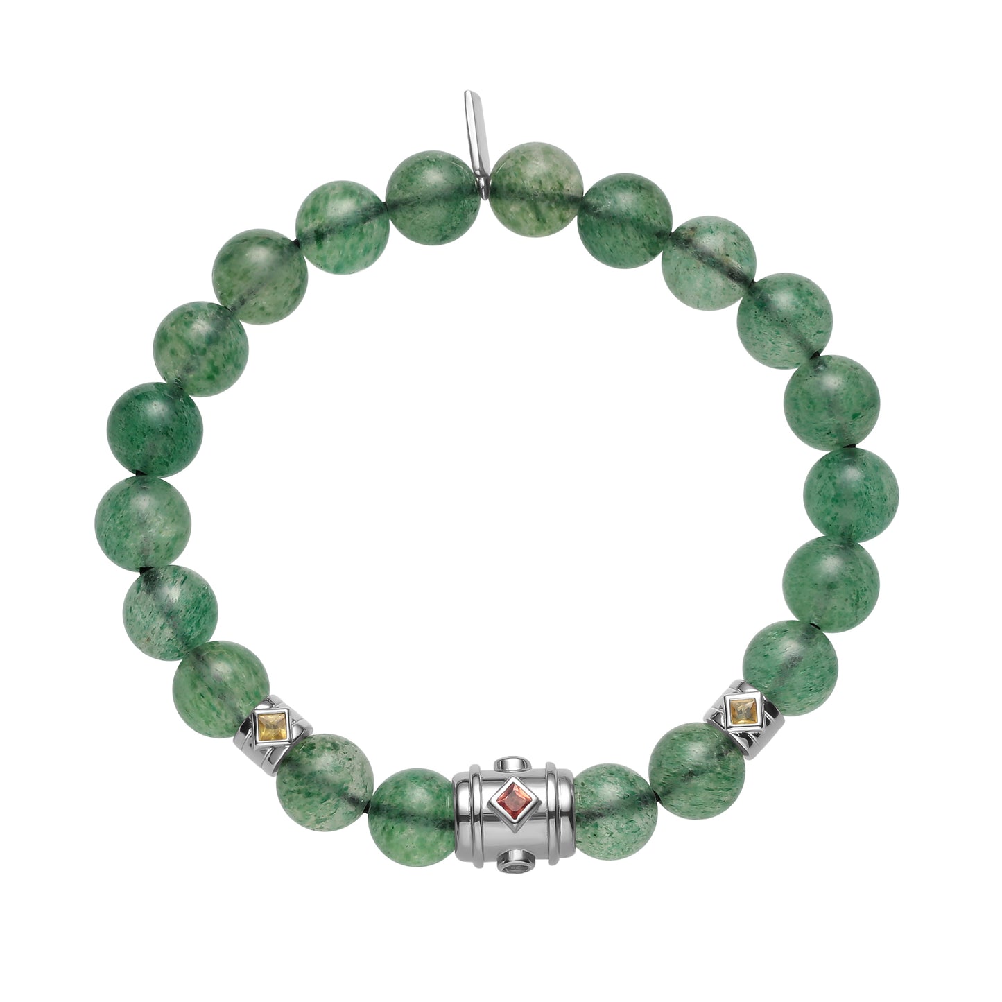 OROBORO XIII- GREEN STRAWBERRY QUARTZ