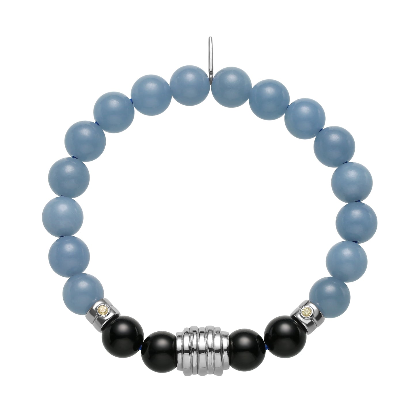 OROBORO XIII - ANGELITE & BLACK SPINEL
