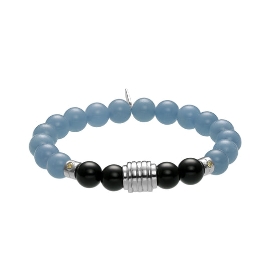OROBORO XIII - ANGELITE & BLACK SPINEL