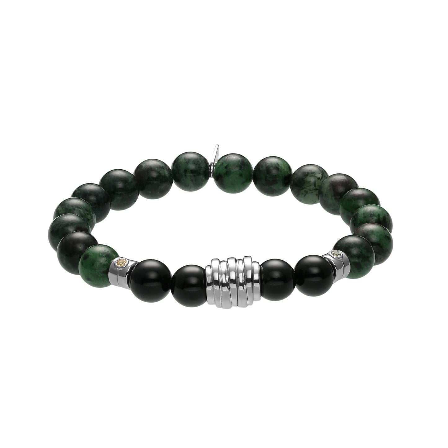 OROBORO XIII - RUBY ZOISITE & BLACK SPINEL