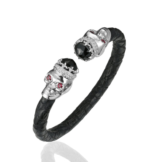 925 Skull Royale Eternity X Bracelet