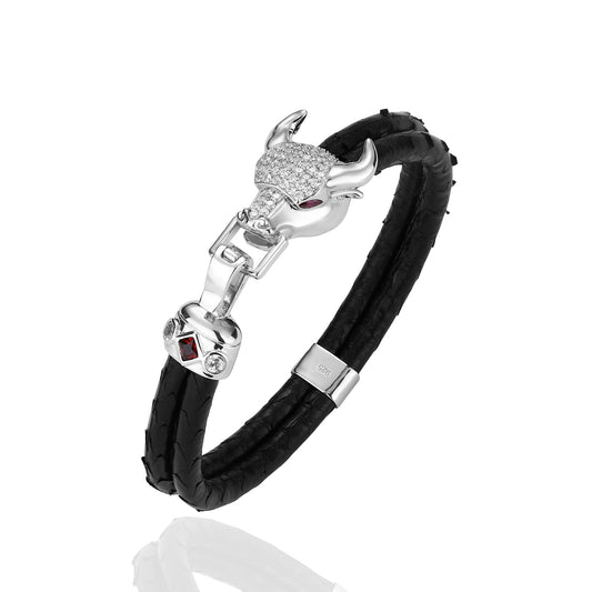 925 Bull Duma X Bracelet