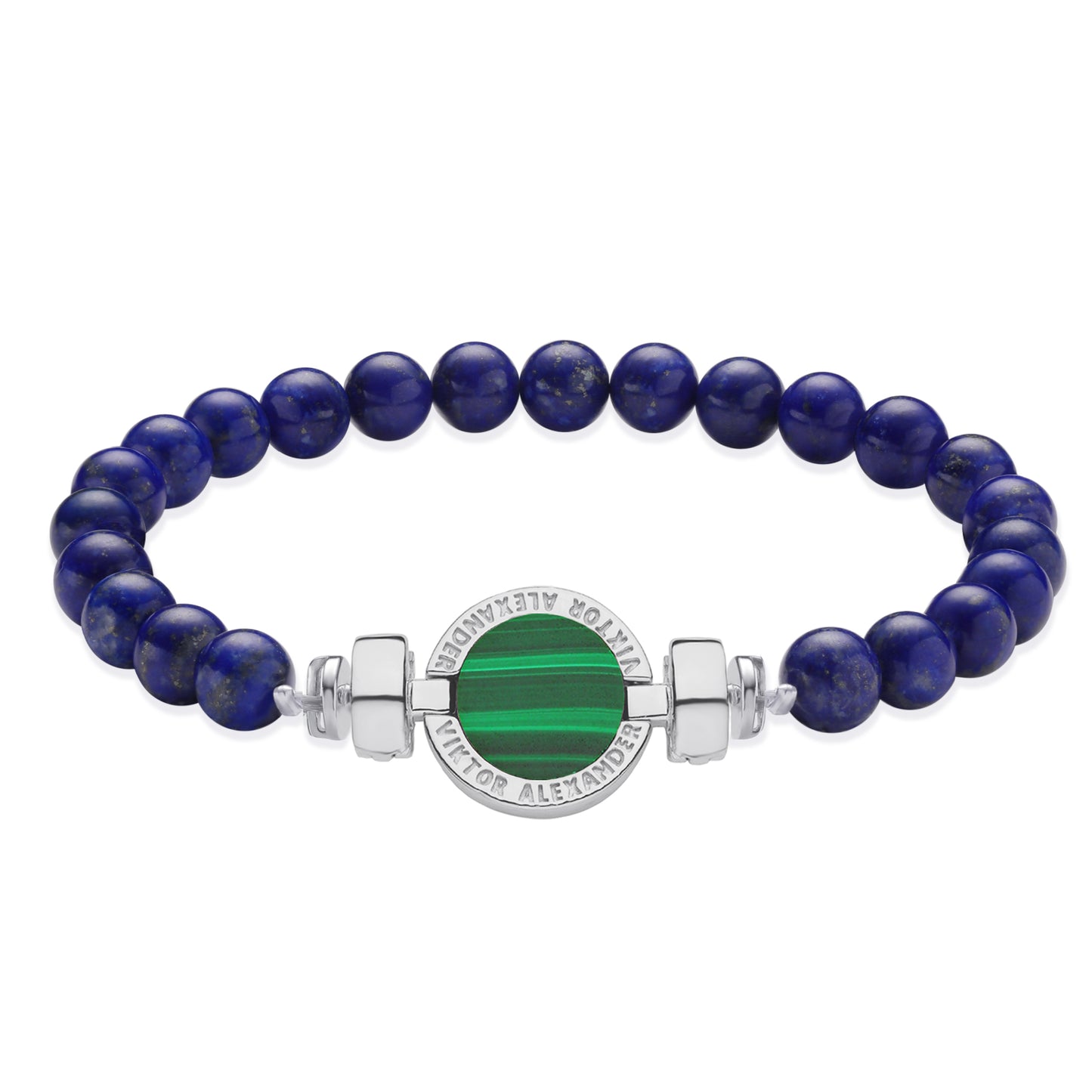 1889 Malachite 925 Silver Gemstone Bracelets