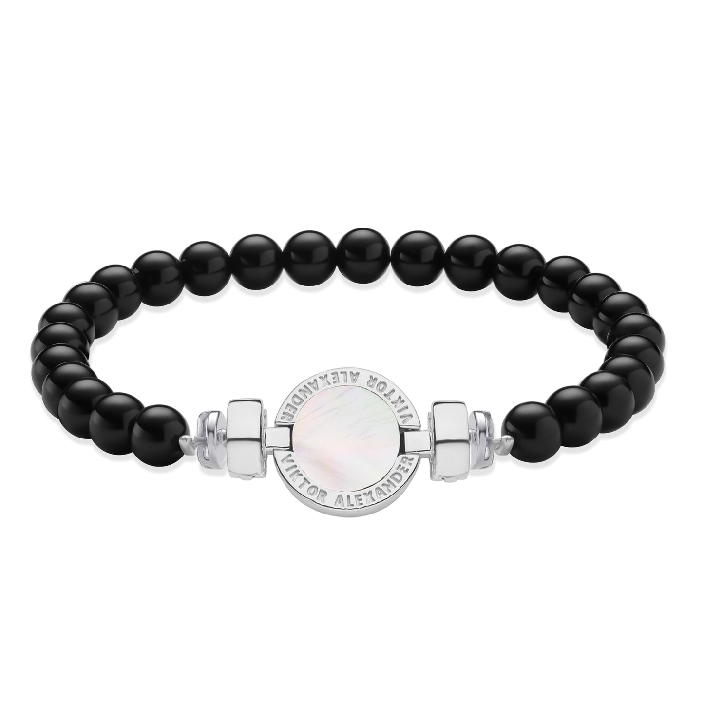 1889 Mother of Pearl 925 Silver Gemstone Bracelets