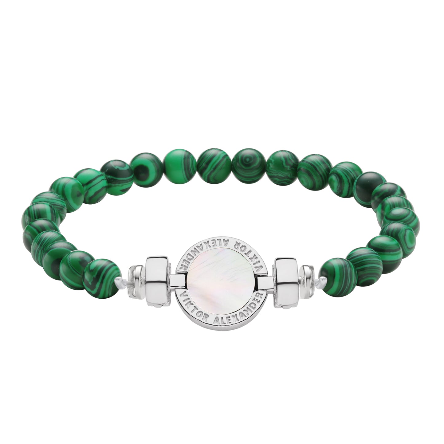1889 Mother of Pearl 925 Silver Gemstone Bracelets