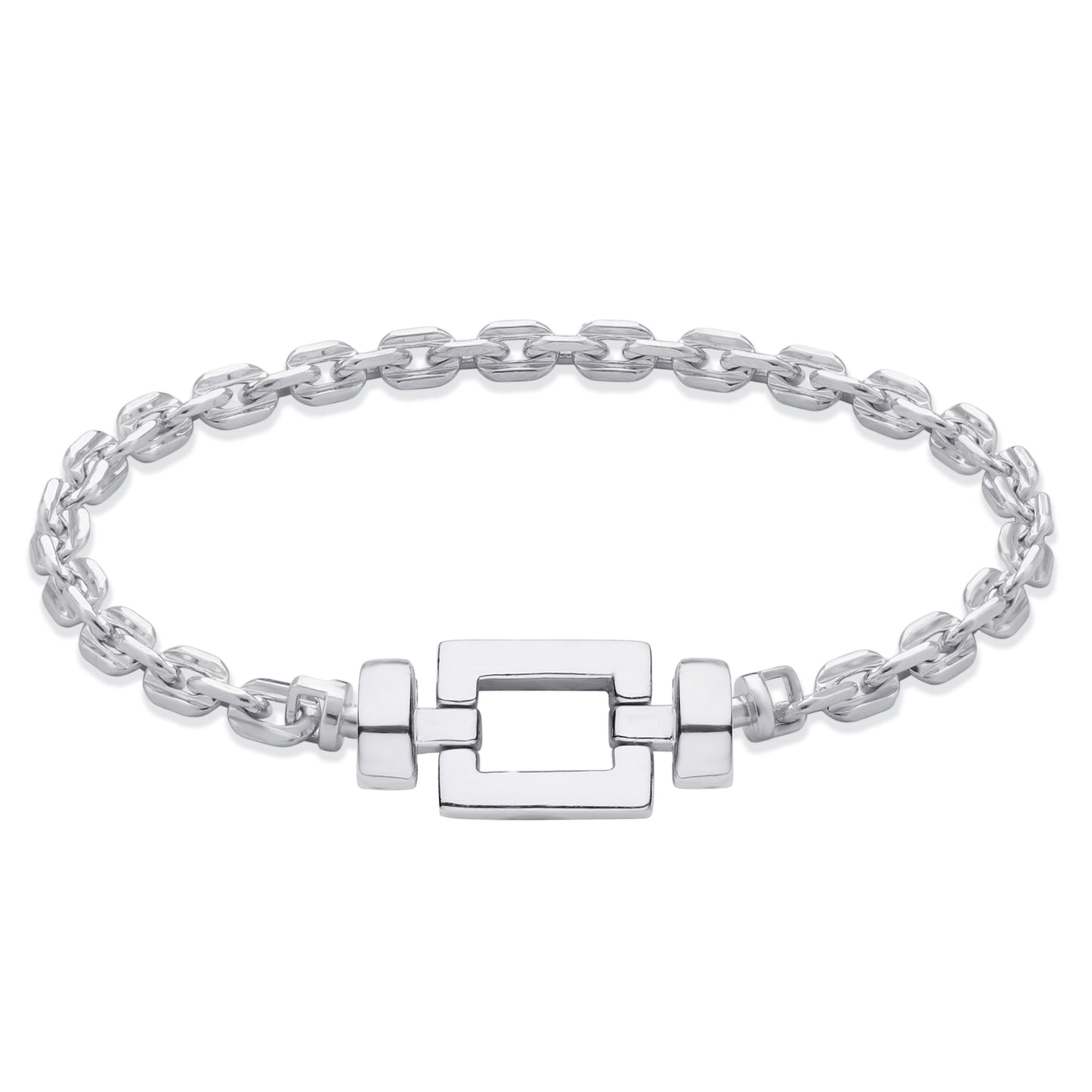 Opus Classic 925 Silver Chain Link Bracelet
