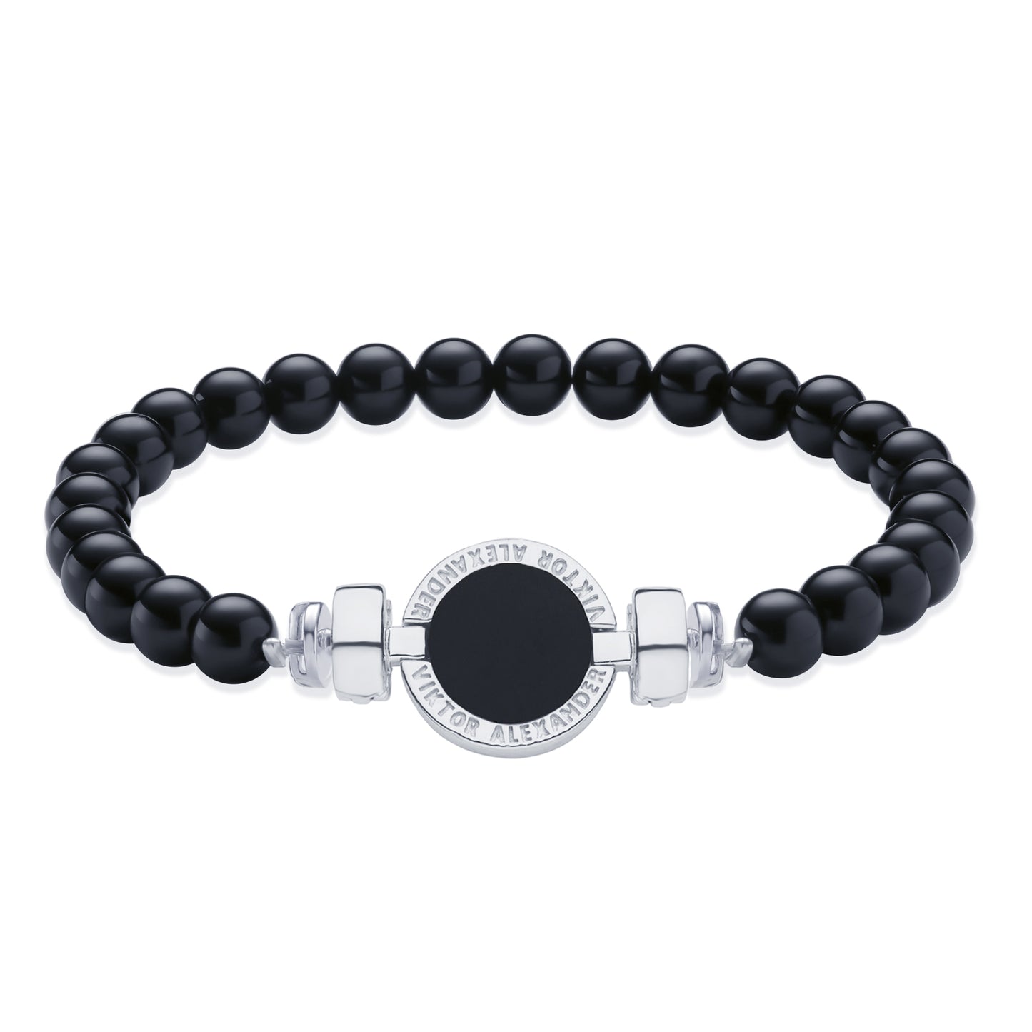 1889 Black Spinel 925 Silver Gemstone Bracelets