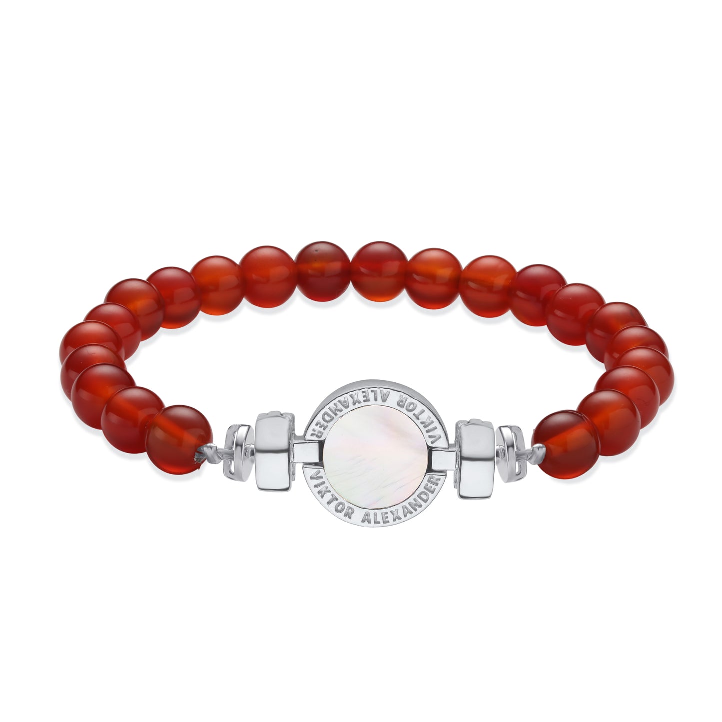 1889 Mother of Pearl 925 Silver Gemstone Bracelets