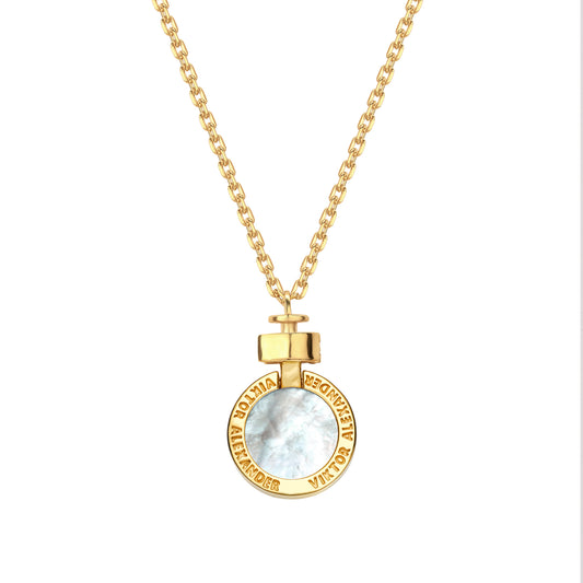 1889 Mother of Pearl 18-carat Gold Necklace
