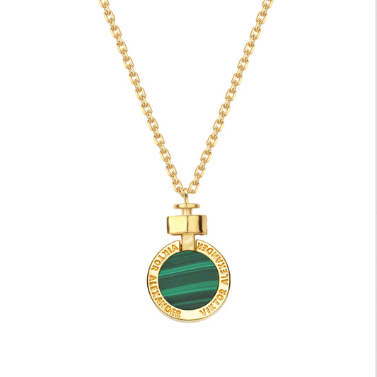 1889 Malachite 18-carat Gold Necklace