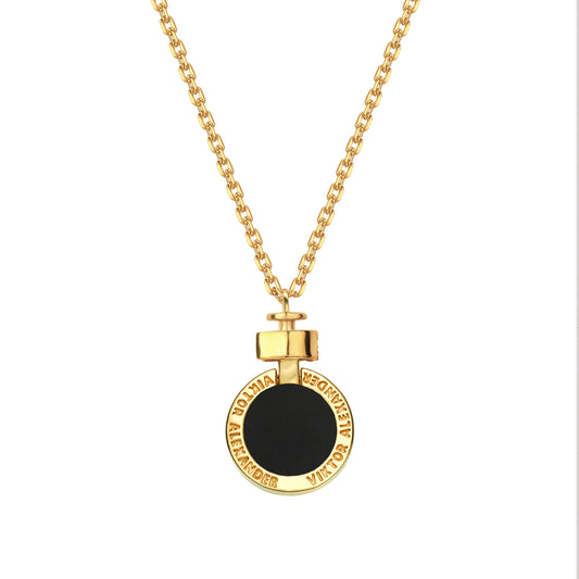 1889 Black Spinel 18-carat Gold Necklace