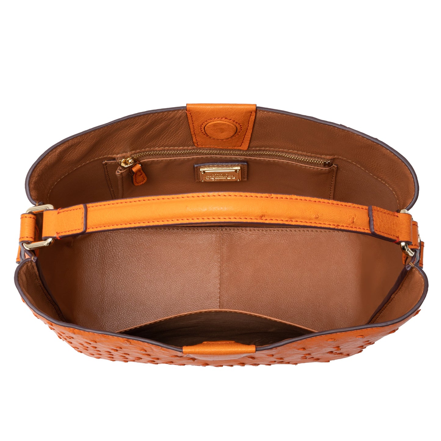 The Goldy Bag - Ostrich