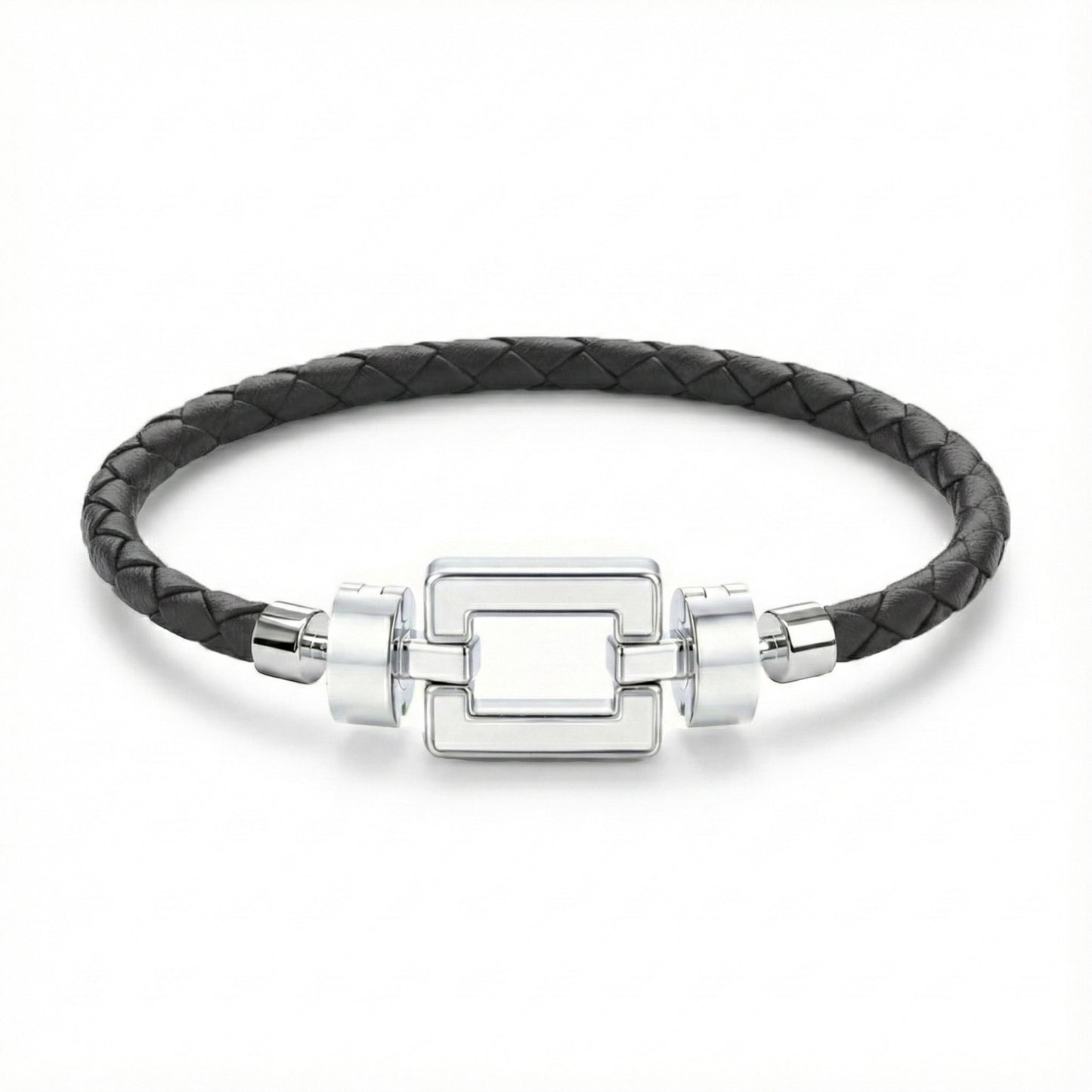 OPUS Metier D’art  925 White Enamel with Red Calf Bracelet