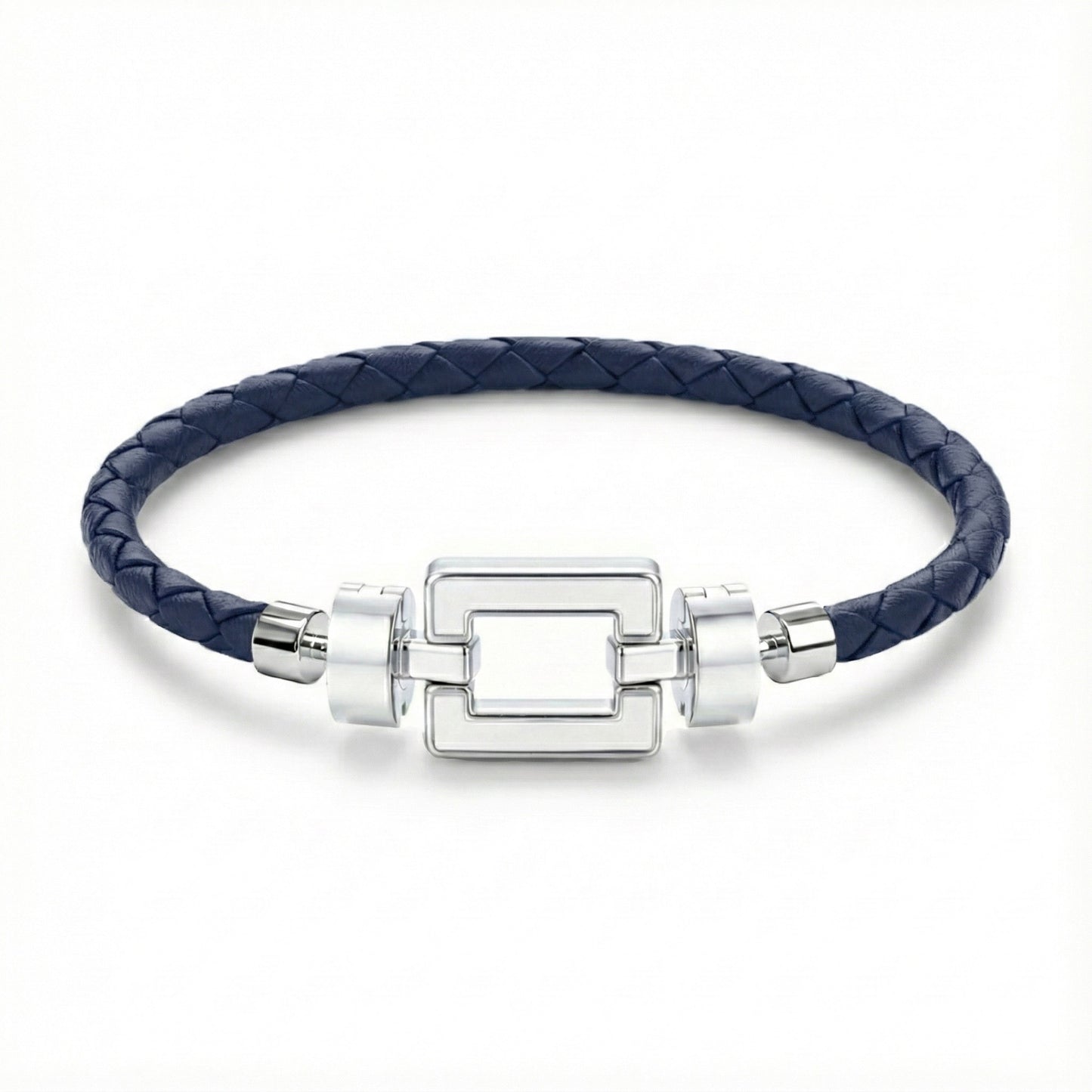 OPUS Metier D’art  925 White Enamel with Red Calf Bracelet