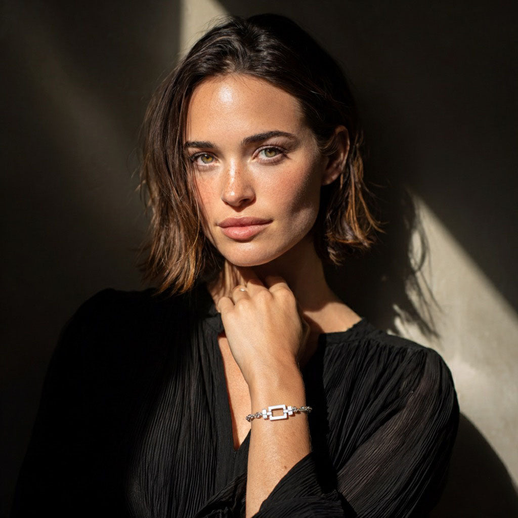 Opus Classic 925シルバーチェーンリンクブレスレット