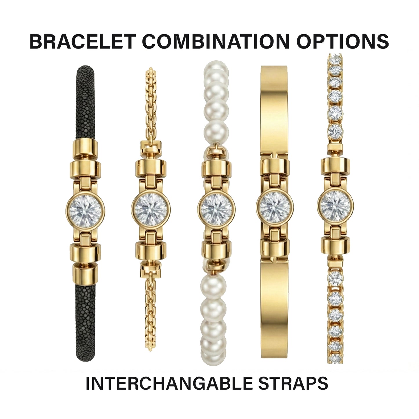 Jubilee 1 carat Round Brilliant Diamond with 3mm Eternity Diamond Bracelet in 18 carat Yellow Gold