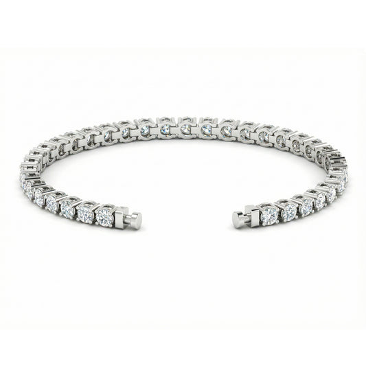 Regalia Platinum PT950 Round Diamond Eternity Bracelet