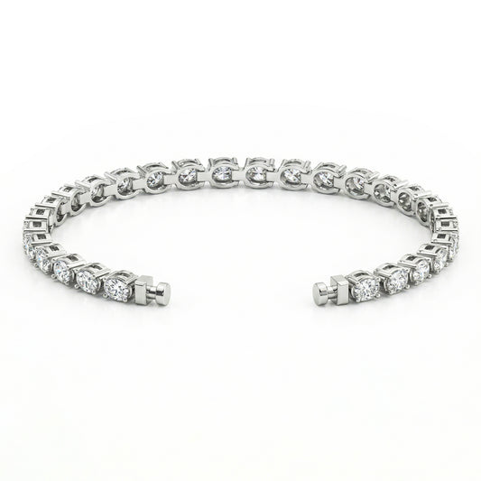Regalia Platinum PT950 Oval Diamond Eternity Bracelet