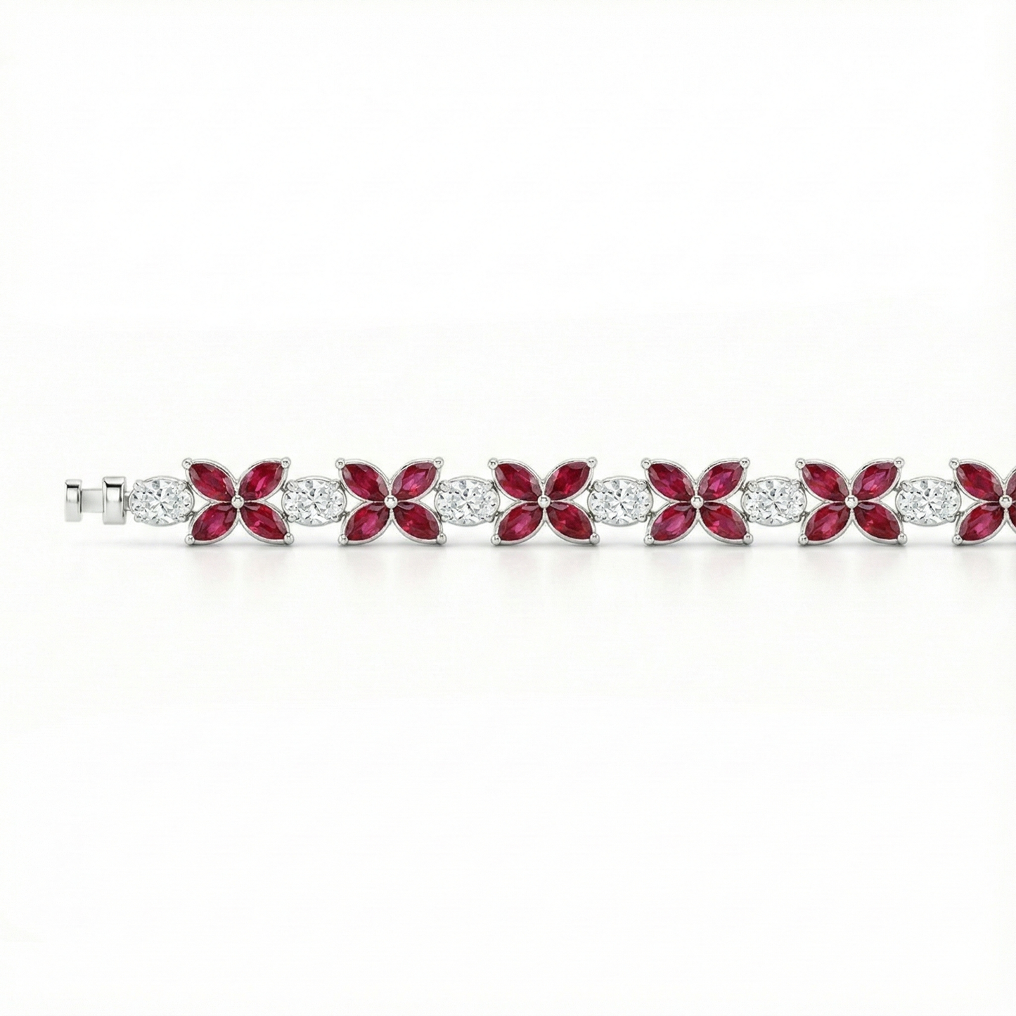 レガリア プラチナ PT950 フローラ L ルビー エタニティブレスレット