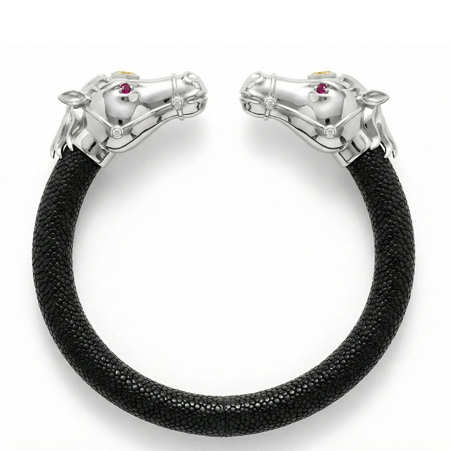 Caval 925 Yellow Sapphire & Ruby Stingray Bracelet