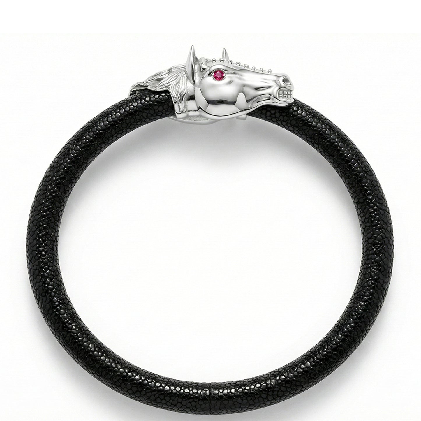 Caval X 925 White Sapphire Eternity X Stingray Bracelet