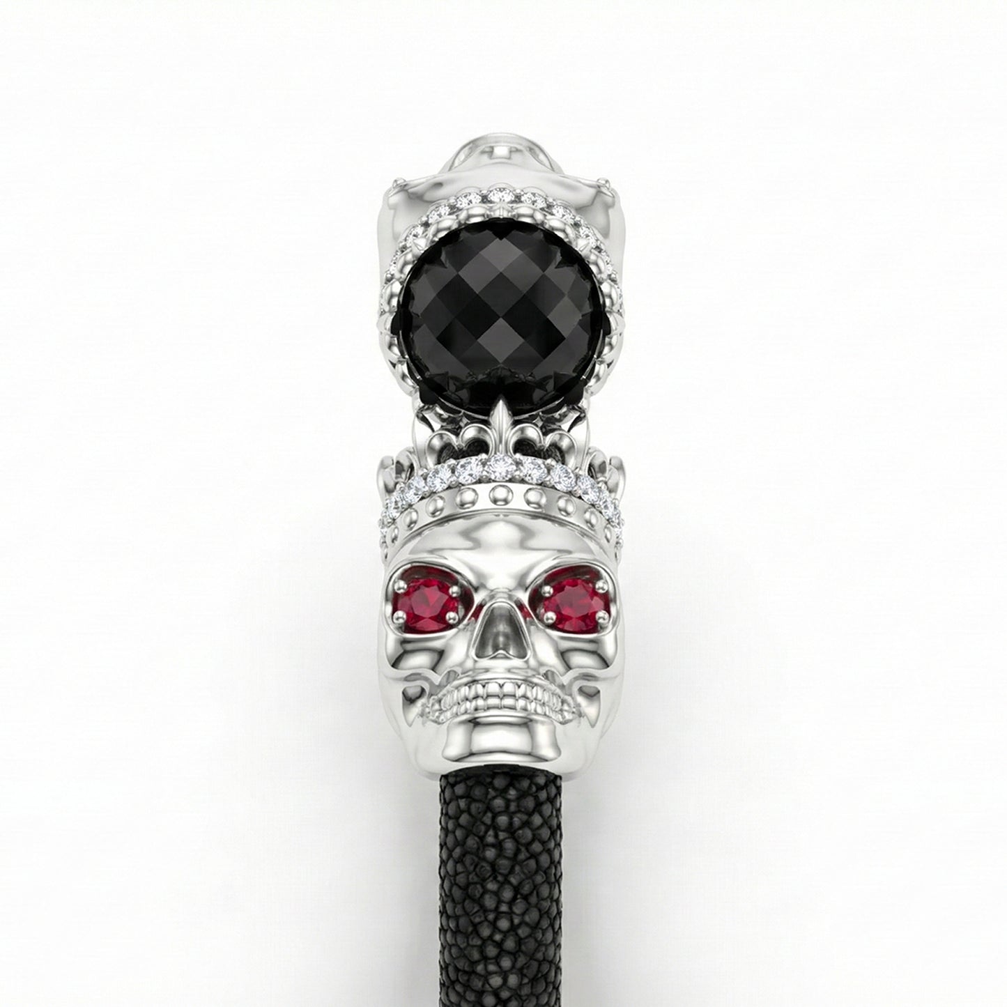 925 Skull Royale Eternity X Stingray Bracelet