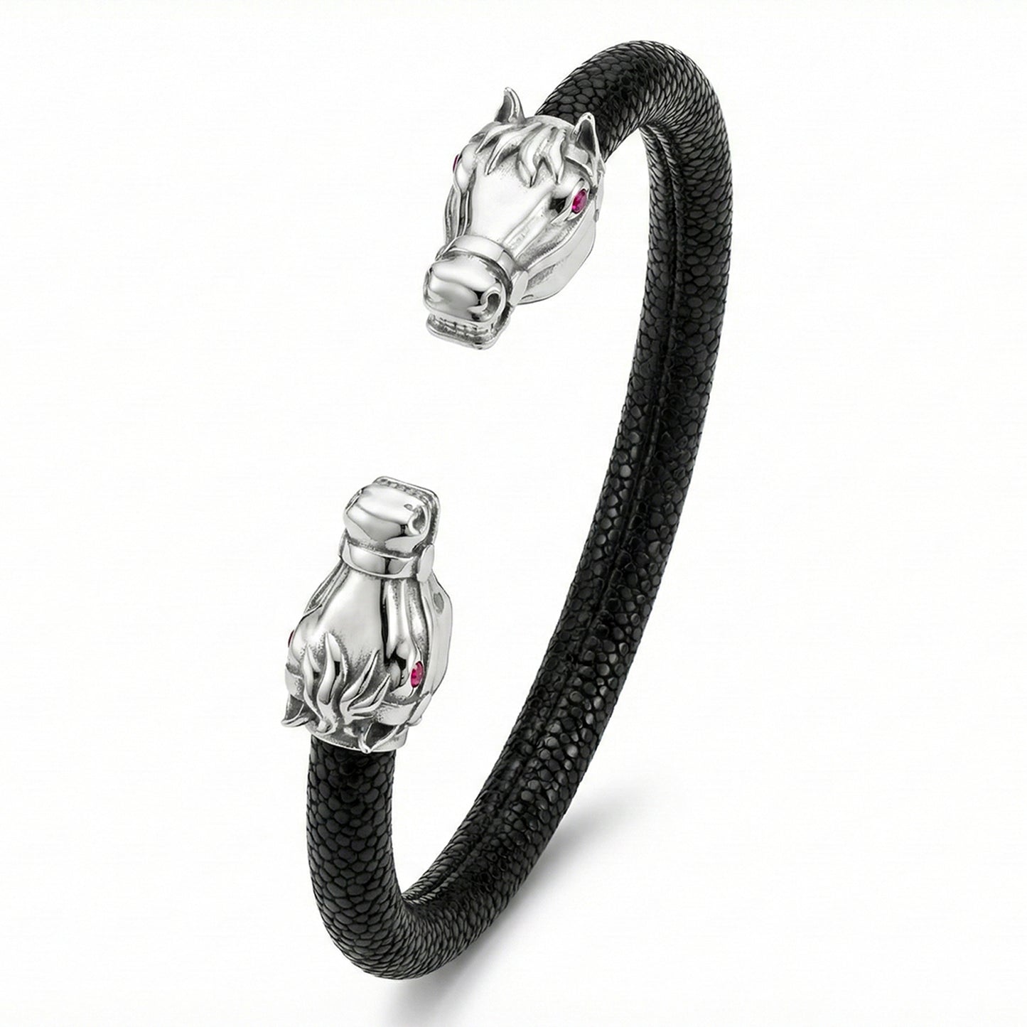 925 Horse Eternity X Bracelet