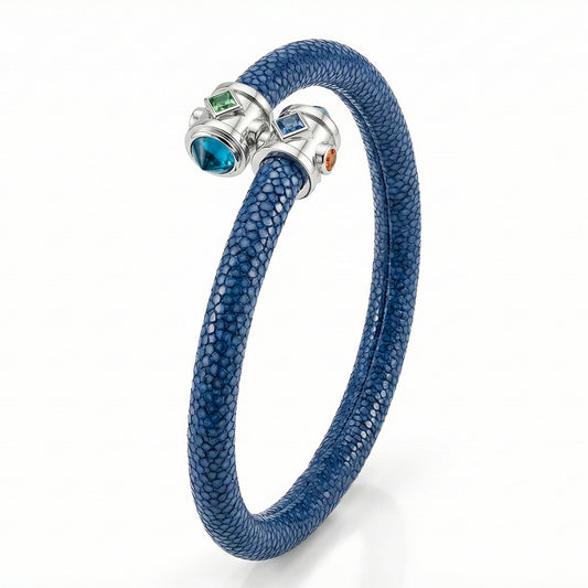 Eternity 925 London Blue Topaz & Fancy Sapphire Stingray Bracelet