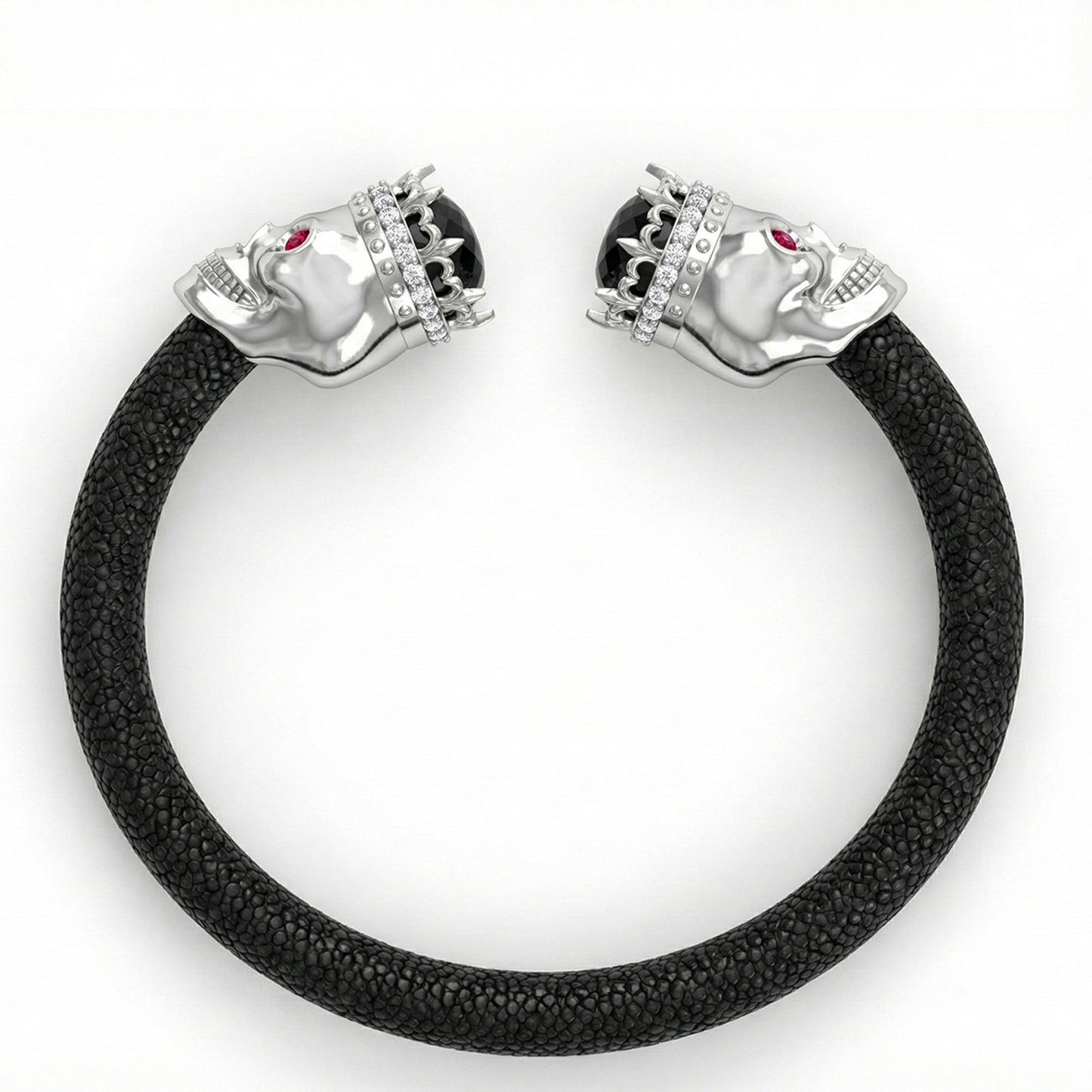 925 Skull Royale Eternity X Stingray Bracelet
