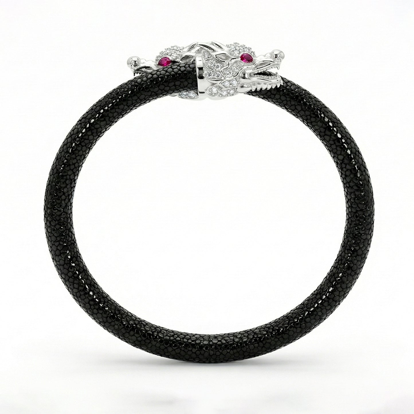 Draco X 925 White Sapphire Eternity X Stingray Bracelet