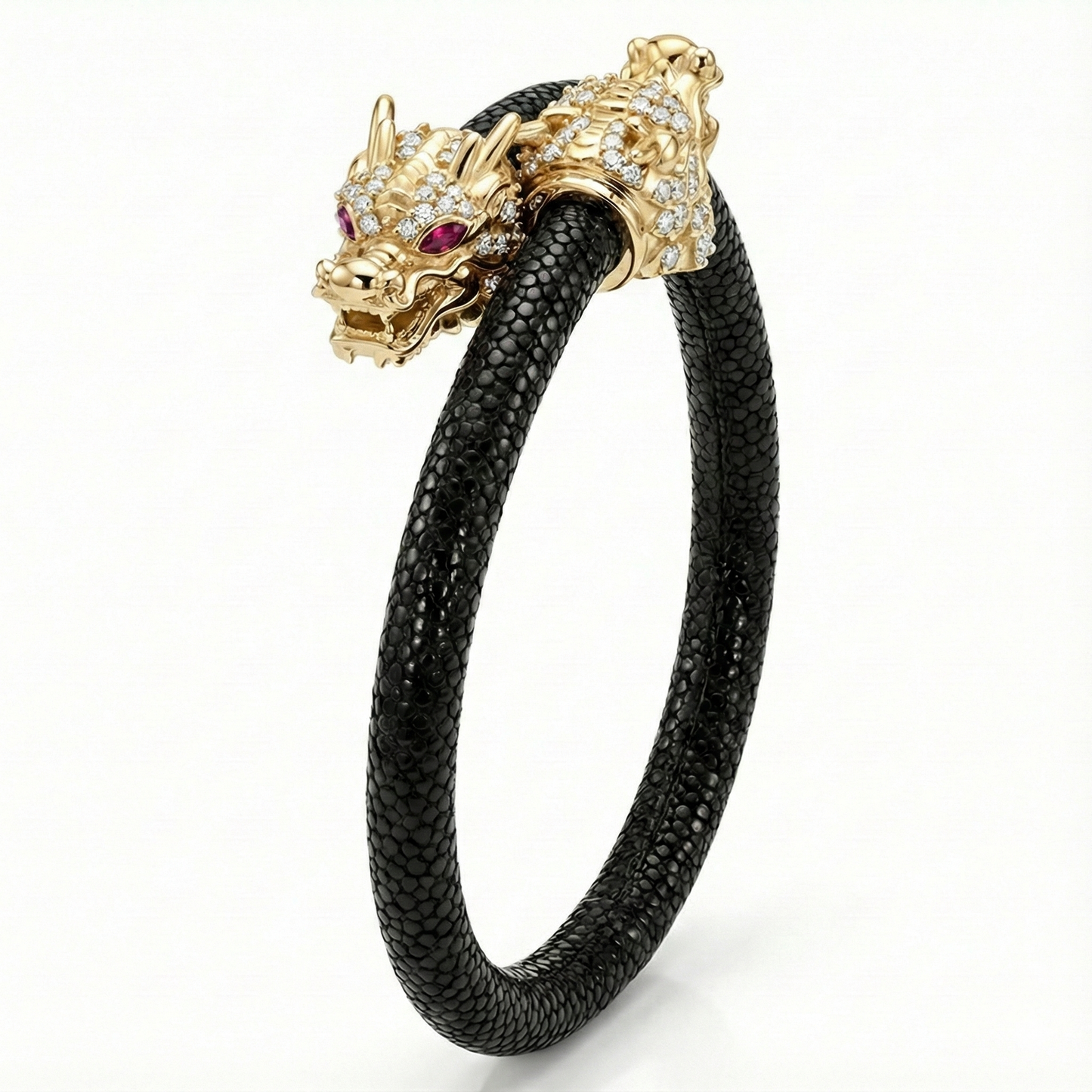 Draco X 925 White Sapphire Eternity X Stingray Bracelet