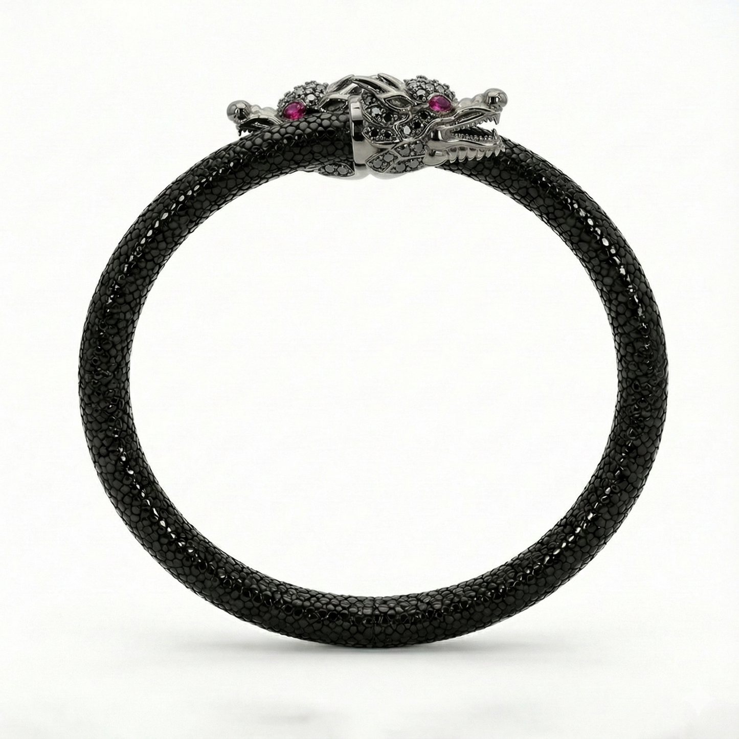 Draco X 925 Black Spinel Eternity X Stingray Bracelet