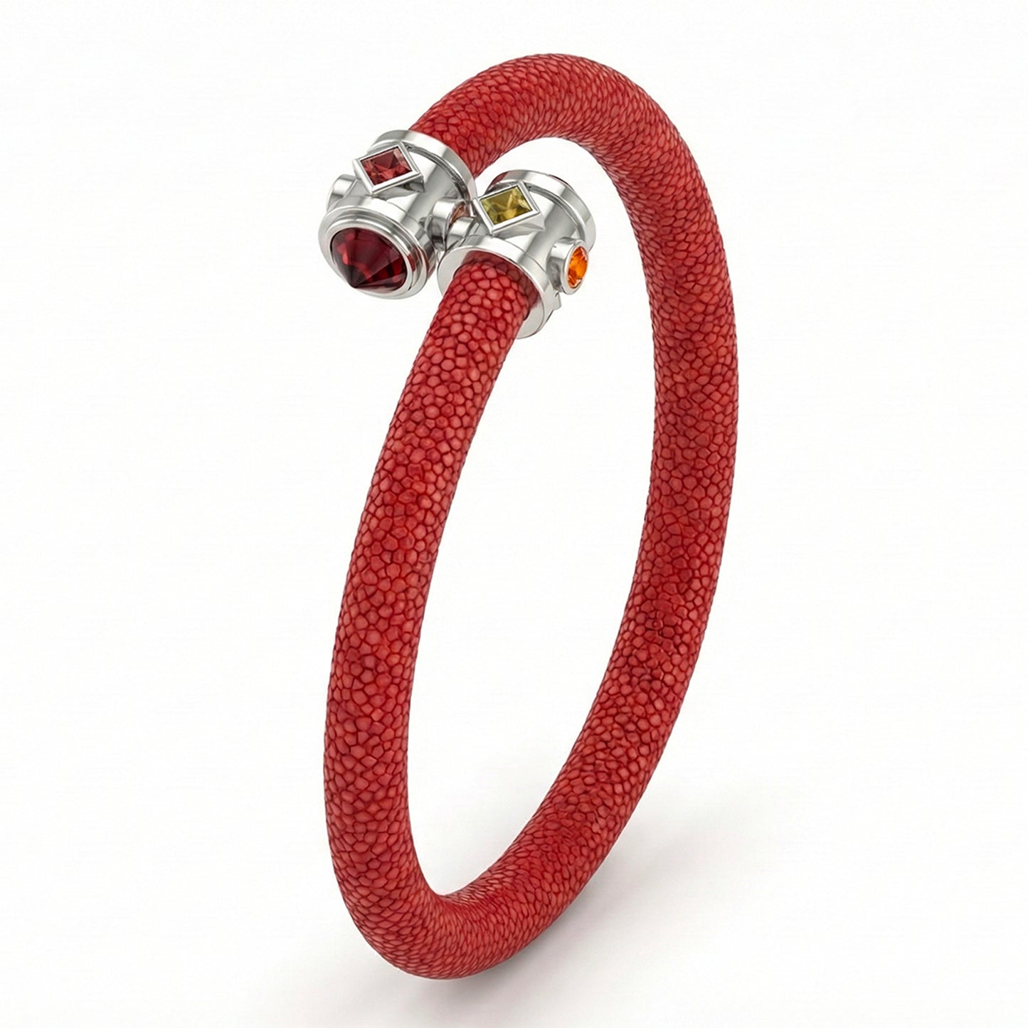 Eternity 925 Garnet & Fancy Sapphire Stingray Bracelet