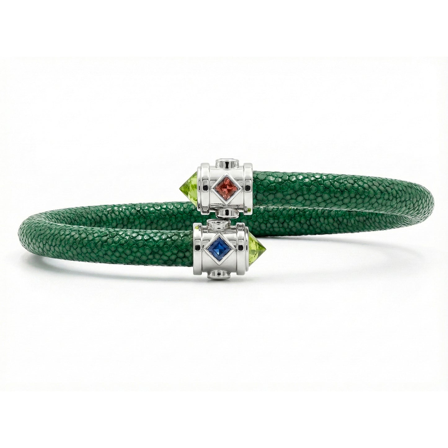 Eternity 925 Peridot & Fancy Sapphire Stingray Bracelet