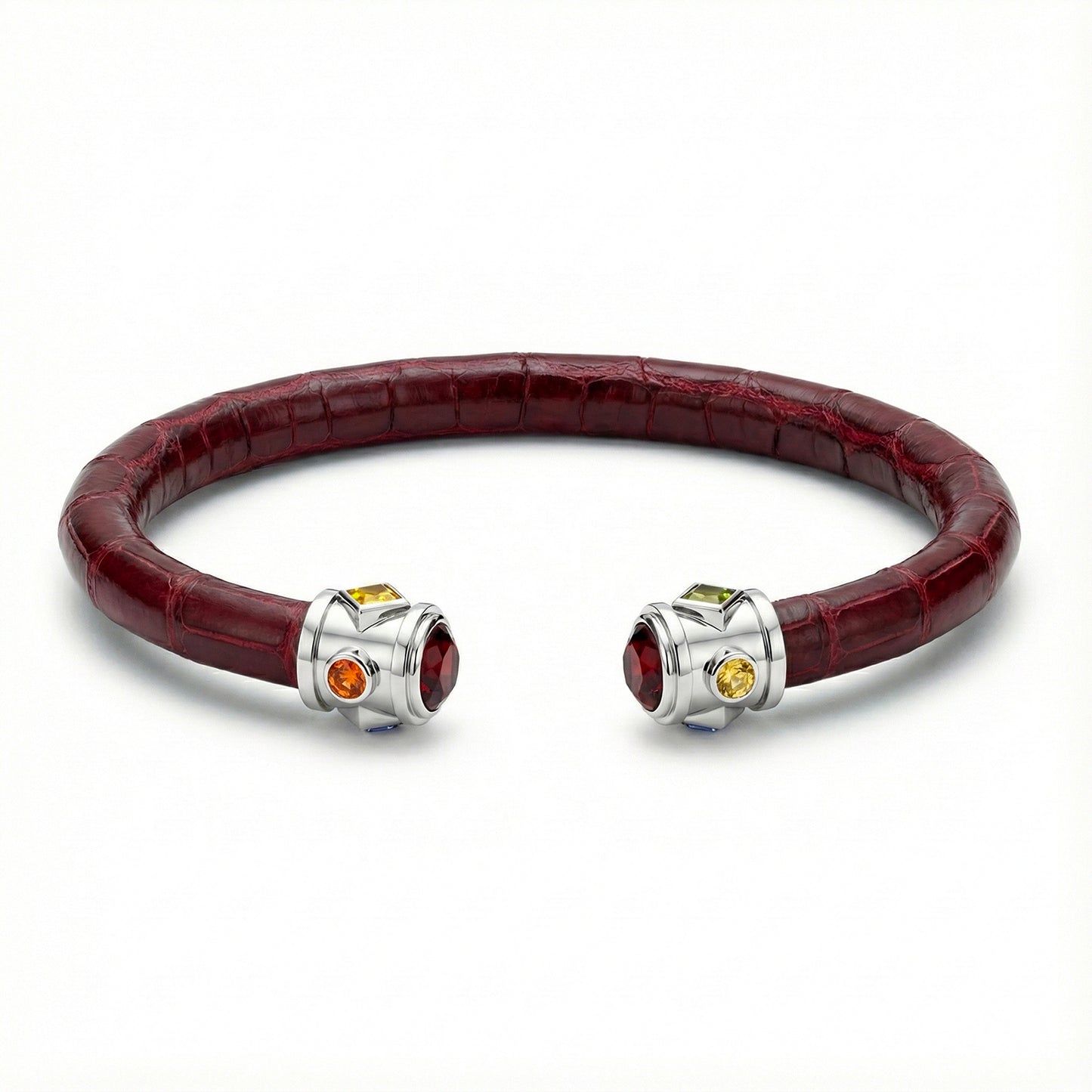 BE Eternity 925 Garnet & Fancy Sapphire Stingray Bracelet