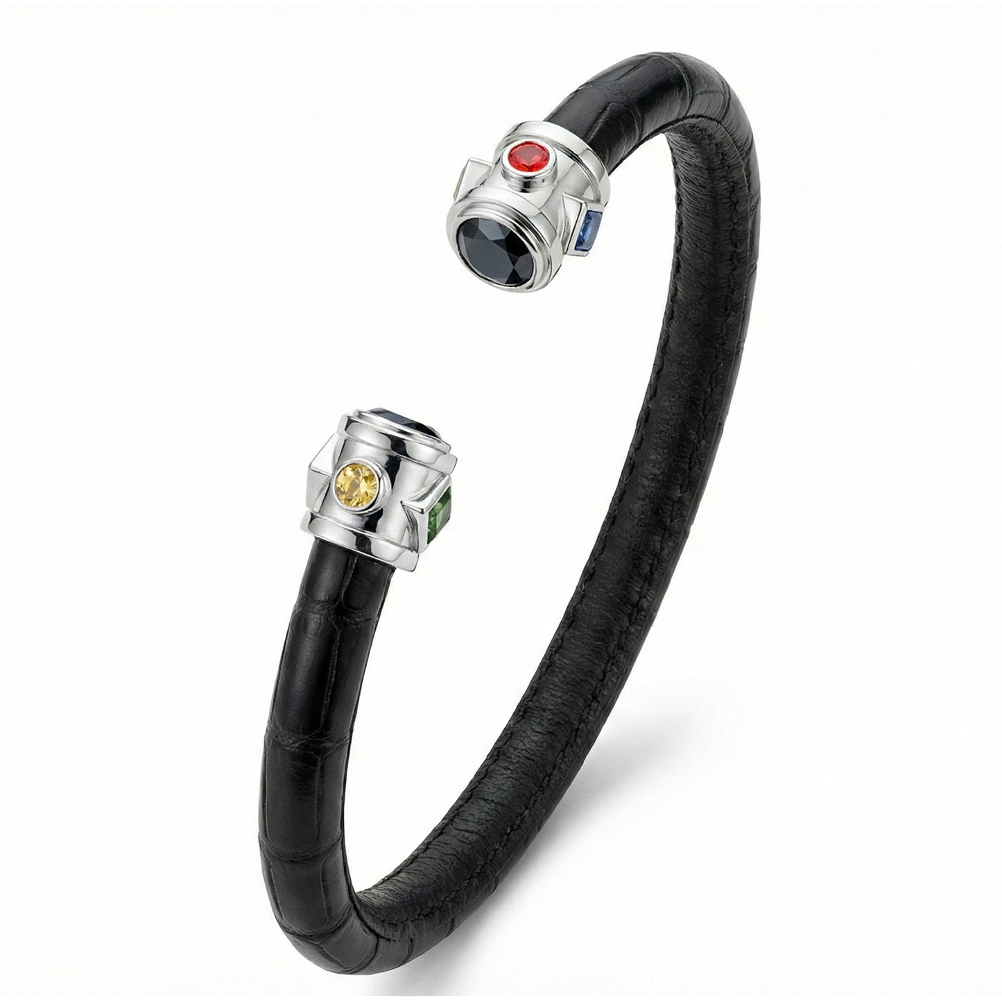 BE Eternity 925 Black Spinel & Fancy Sapphire Stingray Bracelet